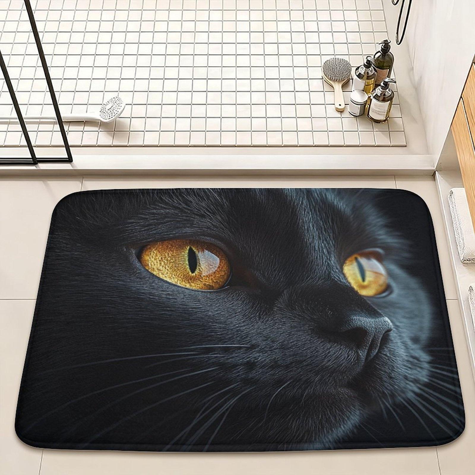 Black Cat Door Mat – Realistic Cat Eyes Design, Dramatic Pet Portrait Entryway Mat for Bathroom, Bedroom, Living Room 40x60cm16x24in
Black Cat Door Mat – Realistic Cat Eyes Design, Dramatic Pet Portrait Entryway Mat for Bathroom, Bedroom, Living Room 40x60cm16x24in