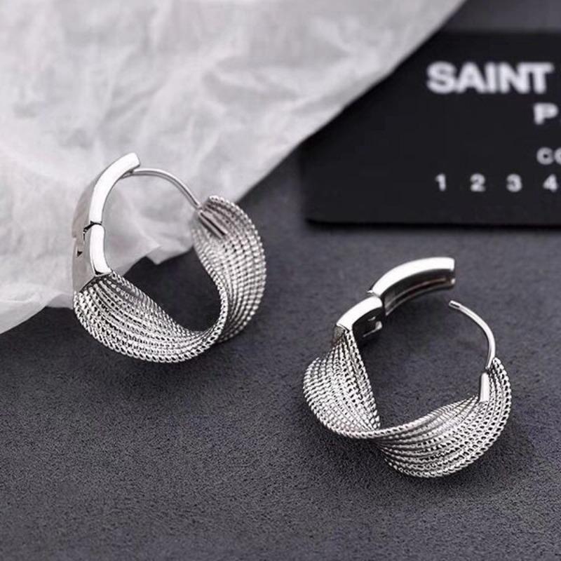Twisted Wrinkled Round Hoop Earrings for Women Minimalist Trendy Fine Jewelry Accessories срібний
Twisted Wrinkled Round Hoop Earrings for Women Minimalist Trendy Fine Jewelry Accessories срібний