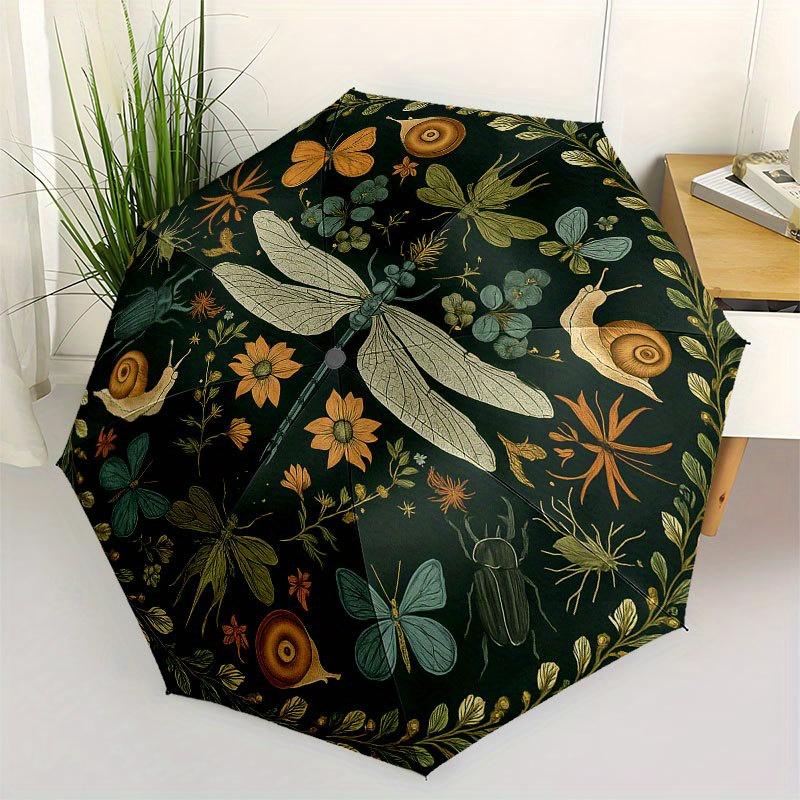 Nature s Symphony: A Circular Artwork of Insects, Flowers, and LeavesUmbrella with Cute Design, Portable 3-Fold Compact Umbrella for Men & Women, Vale
Nature s Symphony: A Circular Artwork of Insects, Flowers, and LeavesUmbrella with Cute Design, Portable 3-Fold Compact Umbrella for Men & Women, Vale