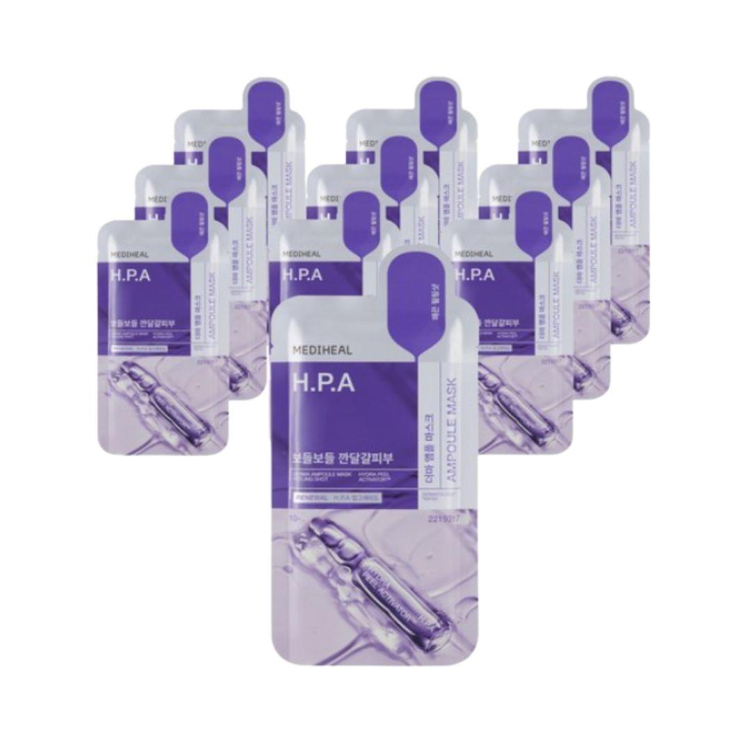 MEDIHEAL Derma Ampoule HPA Hydrating Repair Sheet Mask 10pcs
MEDIHEAL Derma Ampoule HPA Hydrating Repair Sheet Mask 10pcs