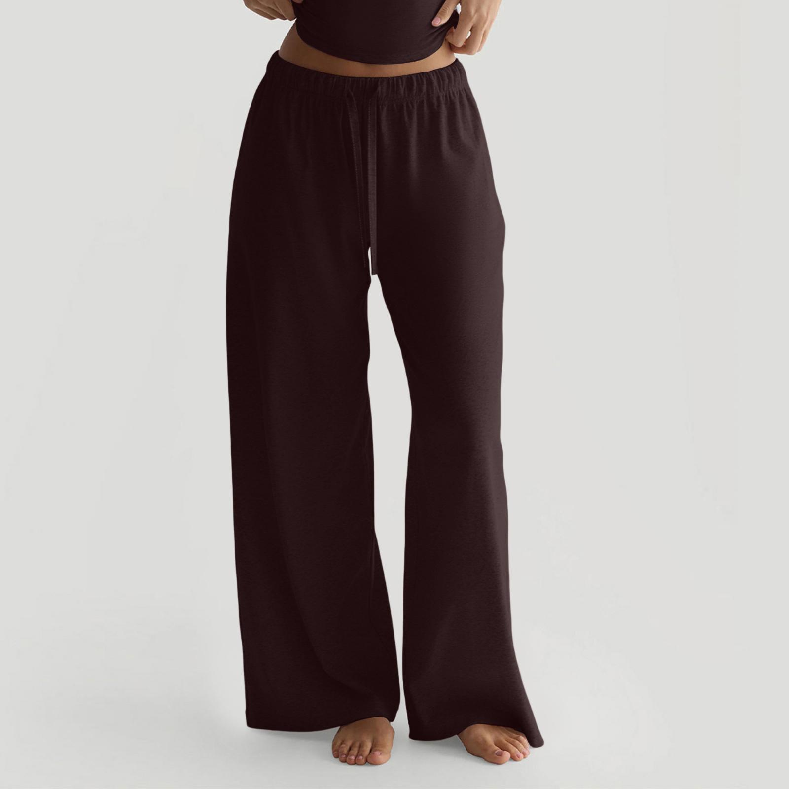 Women s Color Straight Leg Pants Casual Wide Leg Pants L коричневый
Women s Color Straight Leg Pants Casual Wide Leg Pants L коричневый