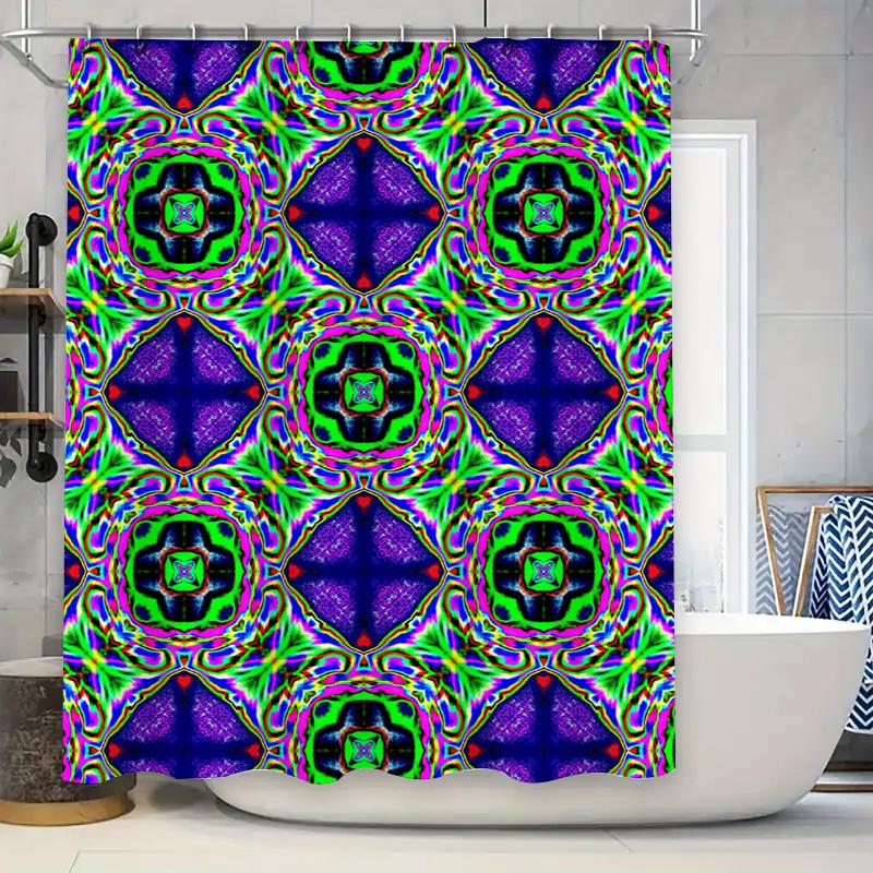 Vibrant Green Purple Blue Floral Shower Curtain With Magical Patterns Bathroom Decor For Kids Bathrooms Home Decoration Waterpro W60H190(CM)-1 Pcs
Vibrant Green Purple Blue Floral Shower Curtain With Magical Patterns Bathroom Decor For Kids Bathrooms Home Decoration Waterpro W60H190(CM)-1 Pcs