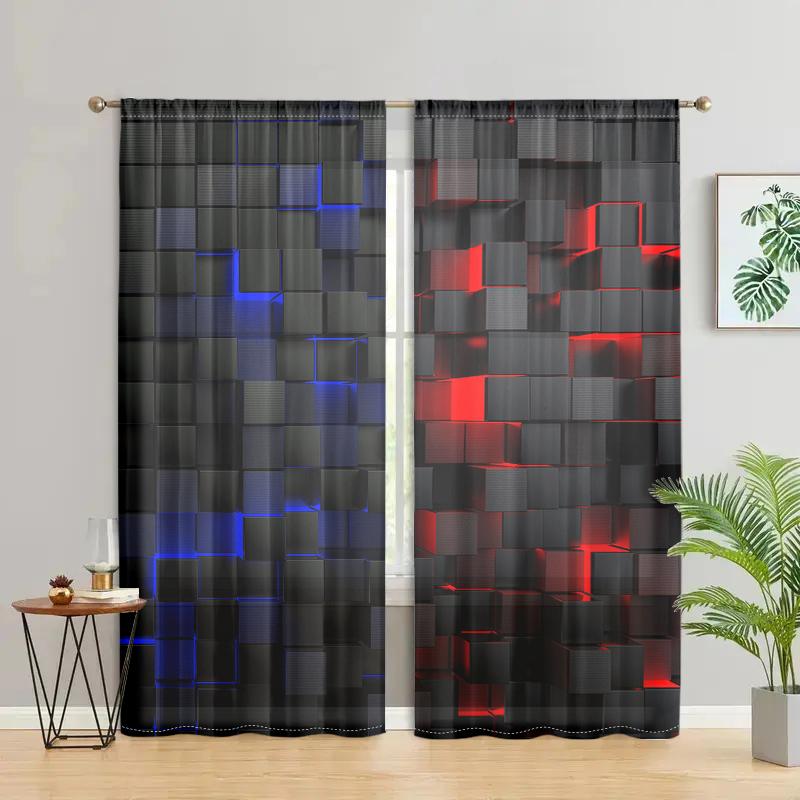 2 шт., абстрактні геометричні кубичні штори - напівзатемнення - дуже підходять для вітальні, спальні, кухні, домашнього декору W150CM H166CM&Rod pocket
2 шт., абстрактні геометричні кубичні штори - напівзатемнення - дуже підходять для вітальні, спальні, кухні, домашнього декору W150CM H166CM&Rod pocket