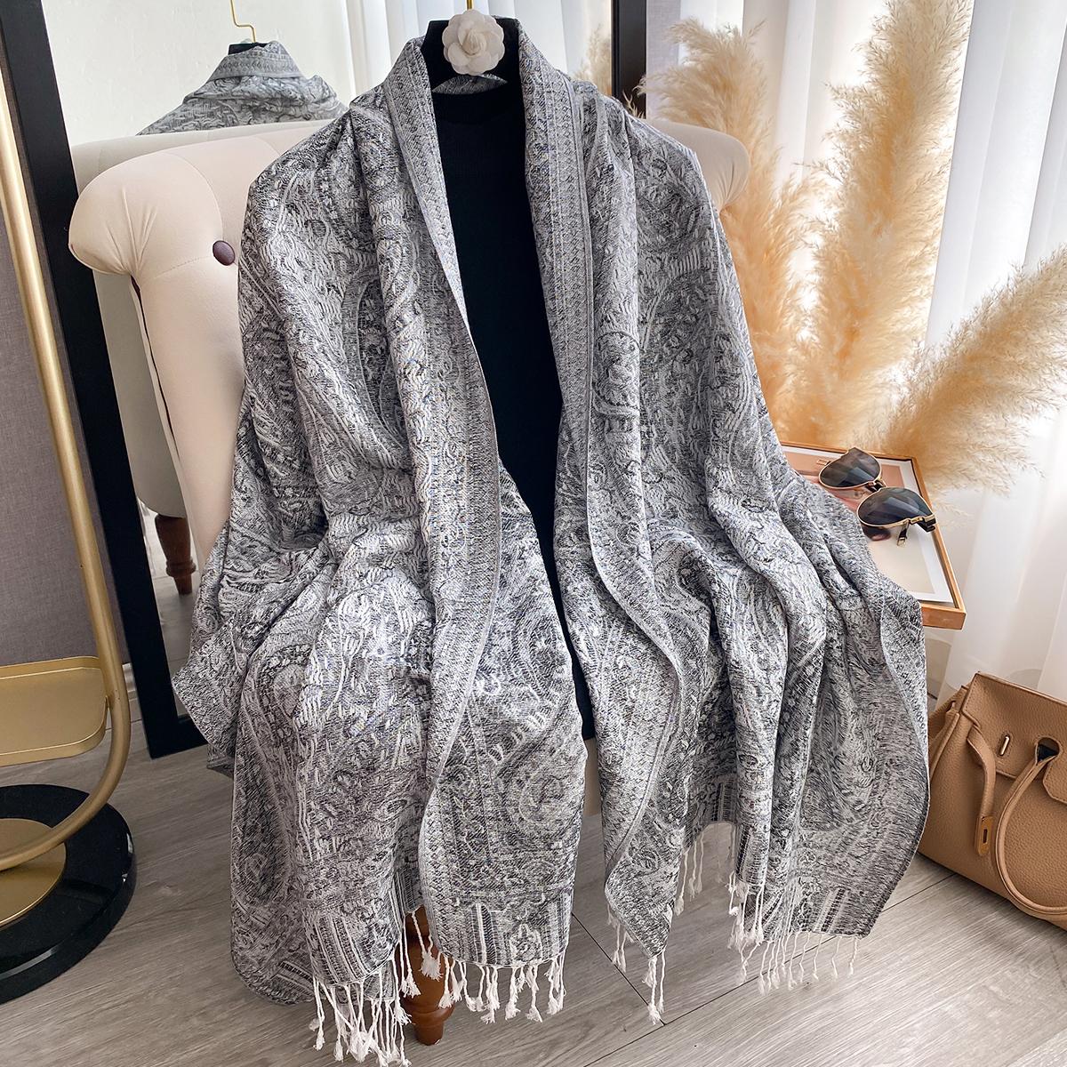 Women S Winter Faux Cashmere Scarf Thick Tasseled Printed Pashmina Shawl Wrap Cozy Neck Warmer & Bandana Versatile Fashion
Women S Winter Faux Cashmere Scarf Thick Tasseled Printed Pashmina Shawl Wrap Cozy Neck Warmer & Bandana Versatile Fashion