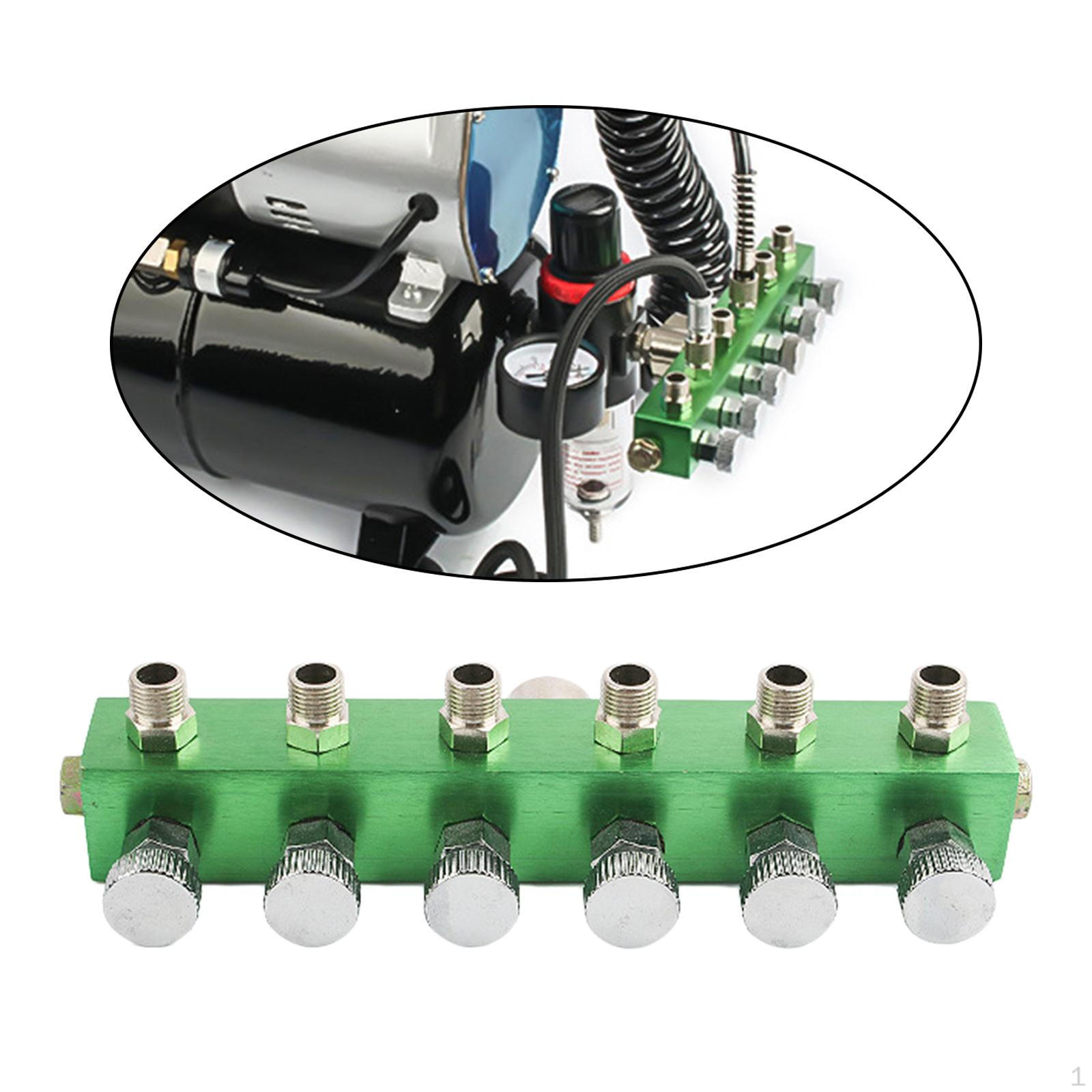 Airbrush Manifold Professional Accessories Air Brush Multiple Use Fittings 1/8 6 Way
Airbrush Manifold Professional Accessories Air Brush Multiple Use Fittings 1/8 6 Way