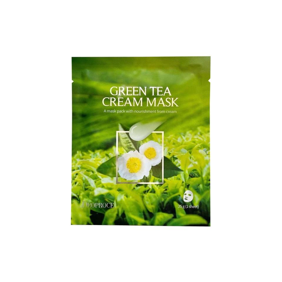 DEOPROCE GREEN TEA CREAM MASK Тканевая маска для лица с кремовой пропиткой с экстрактом зелёного чая 25мл
DEOPROCE GREEN TEA CREAM MASK Тканевая маска для лица с кремовой пропиткой с экстрактом зелёного чая 25мл