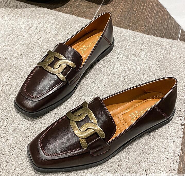 Fashion Brand Ladies Metal Chain Oxfords Shoes Big Size 42/43 Thick Heel Mocasines Mujer Flats Women Leather Loafers Square Toe Sneakers 10 коричневий
Fashion Brand Ladies Metal Chain Oxfords Shoes Big Size 42/43 Thick Heel Mocasines Mujer Flats Women Leather Loafers Square Toe Sneakers 10 коричневий