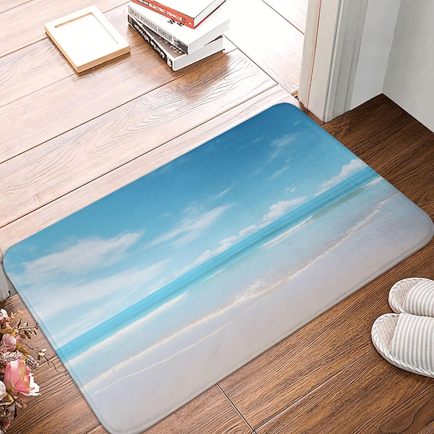Beautiful View of The Sea Print Front Door Rug for Indoor Outdoor Entrance,Welcome Mat with Flannel Fabric 40x60cm
Beautiful View of The Sea Print Front Door Rug for Indoor Outdoor Entrance,Welcome Mat with Flannel Fabric 40x60cm