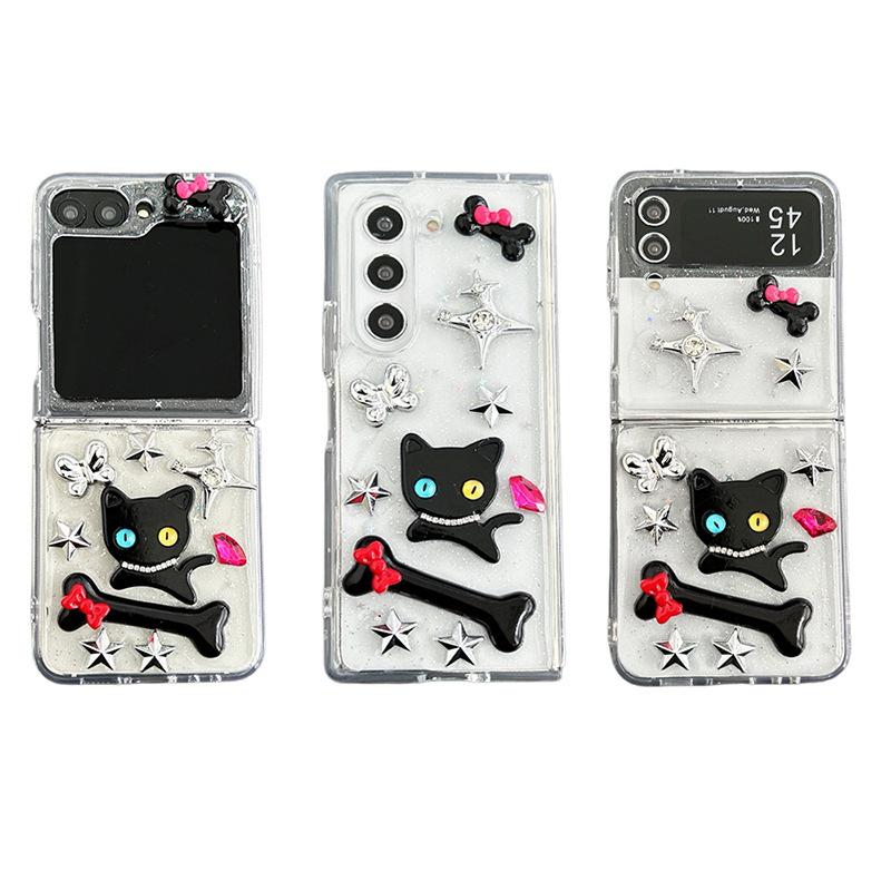 Pentagram Glitter Cat Phone Case for Samsung Zflip6 Clamshell Folding Screen Zfold5 Bone For Samsung ZFlip3
Pentagram Glitter Cat Phone Case for Samsung Zflip6 Clamshell Folding Screen Zfold5 Bone For Samsung ZFlip3