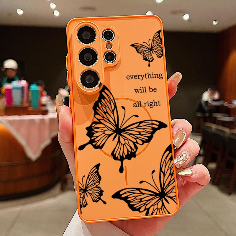 Magnetic For Magsafe Case For Samsung Galaxy S26 Ultra S25 Edge S24 Plus S23 FE S22 A54 A55 A56 5G Ink Color Butterfly Pattern Matte Cover Samsung S23 оранжевый
Magnetic For Magsafe Case For Samsung Galaxy S26 Ultra S25 Edge S24 Plus S23 FE S22 A54 A55 A56 5G Ink Color Butterfly Pattern Matte Cover Samsung S23 оранжевый