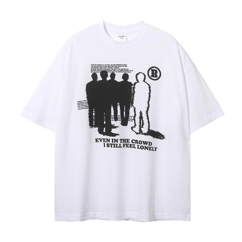 Men TShirt Oversized 2023 Cotton Gothic Print Punk Short Sleeve Black Summer Hip Hop Streetwear Lonely Shadow Graphic Clothing S
Men TShirt Oversized 2023 Cotton Gothic Print Punk Short Sleeve Black Summer Hip Hop Streetwear Lonely Shadow Graphic Clothing S