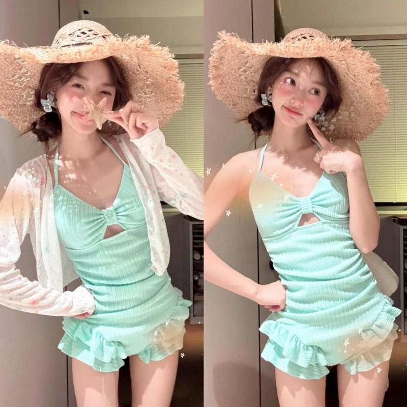 Pure Desire Small Fresh Mint Green One-piece Swimming Suit Women s Conservative Long-sleeved Sunscreen Smock Students Soak In Hot M мятный зеленый
Pure Desire Small Fresh Mint Green One-piece Swimming Suit Women s Conservative Long-sleeved Sunscreen Smock Students Soak In Hot M мятный зеленый