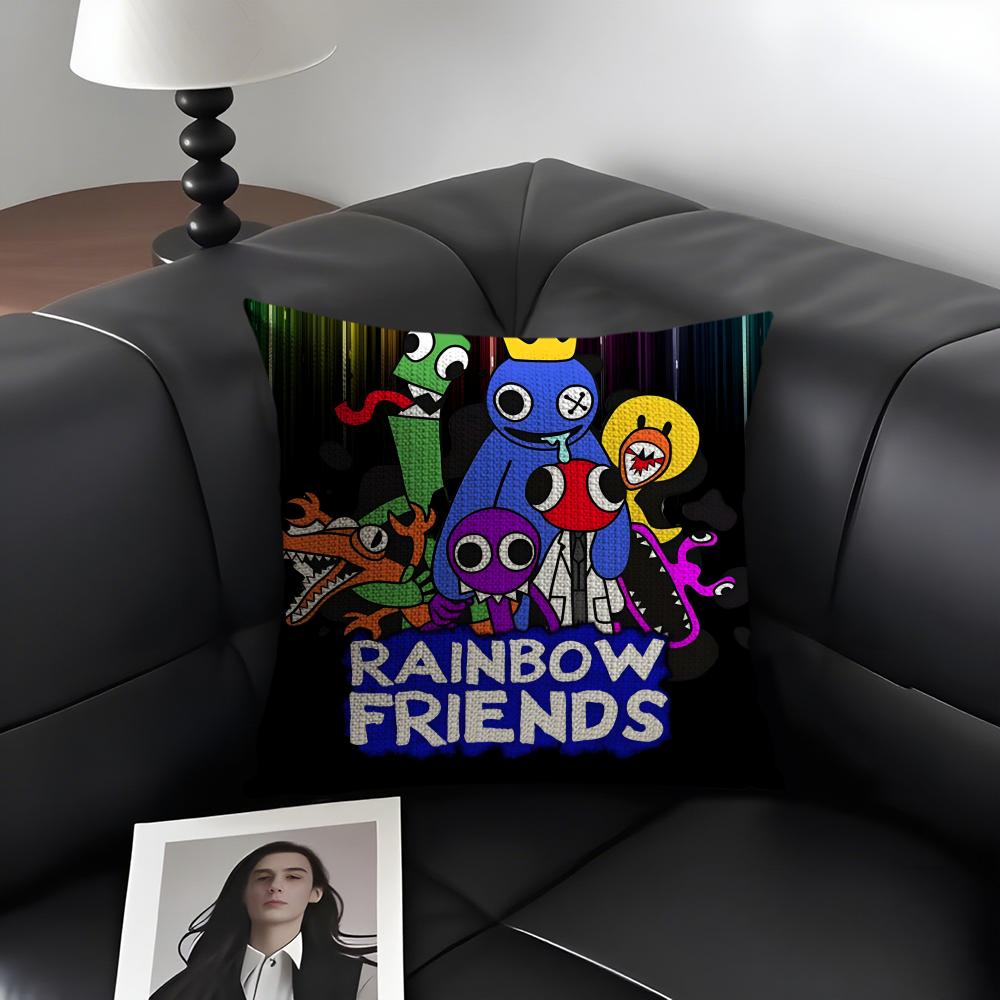 RRainbow FriendsS Cartoon Cushion Cover Natural Linen Organic Fabric DoubleSided Printing Sofa Home Decor Gift Pillow Case 30x30cm
RRainbow FriendsS Cartoon Cushion Cover Natural Linen Organic Fabric DoubleSided Printing Sofa Home Decor Gift Pillow Case 30x30cm