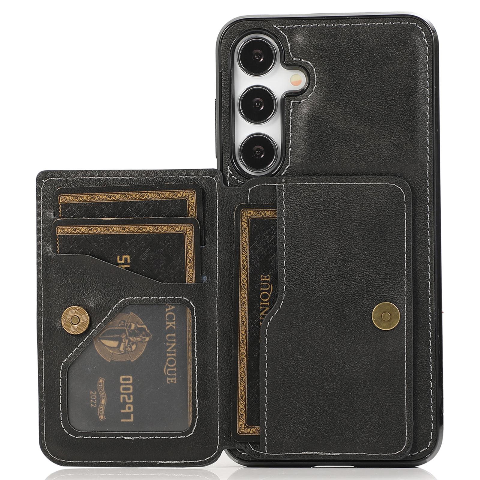 For Samsung Galaxy A55 5G Case Card Holder Kickstand PU Leather+TPU Phone Cover Black
For Samsung Galaxy A55 5G Case Card Holder Kickstand PU Leather+TPU Phone Cover Black