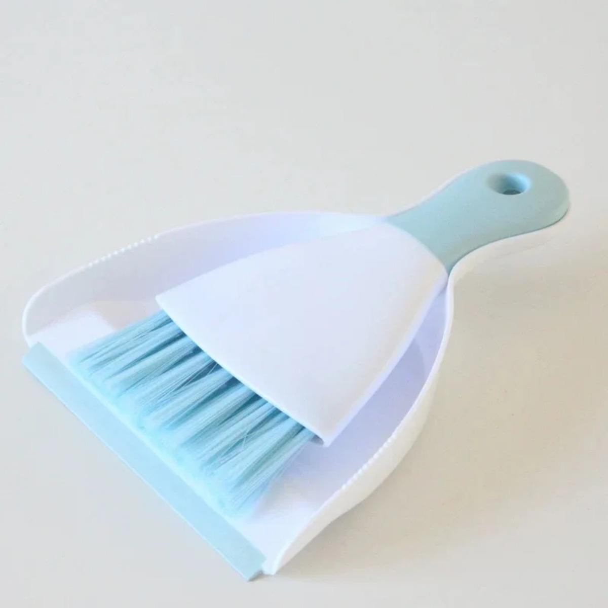 Мини Бытовой Ручной Настольный Уборка Совок для Мусора Совок Пыль Ручные Подметальные Машины синий