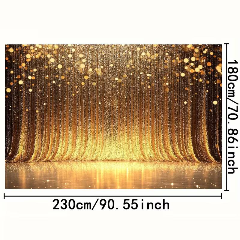 2D Golden Curtain Backdrop for Gala Events, Corporate Parties & Live Performances 47.2x31.5inch/120*80cm
2D Golden Curtain Backdrop for Gala Events, Corporate Parties & Live Performances 47.2x31.5inch/120*80cm