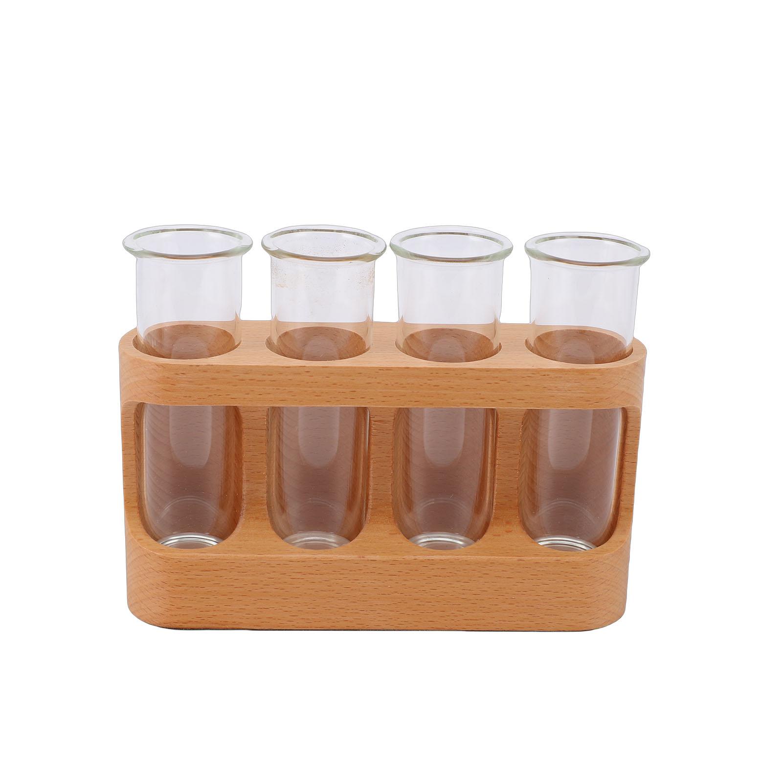 Plant Propagation Station with Dimmable LED Light Wooden Stand 4 Test Tube Hydroponic Plant Terrarium Vase for Tabletop
Plant Propagation Station with Dimmable LED Light Wooden Stand 4 Test Tube Hydroponic Plant Terrarium Vase for Tabletop