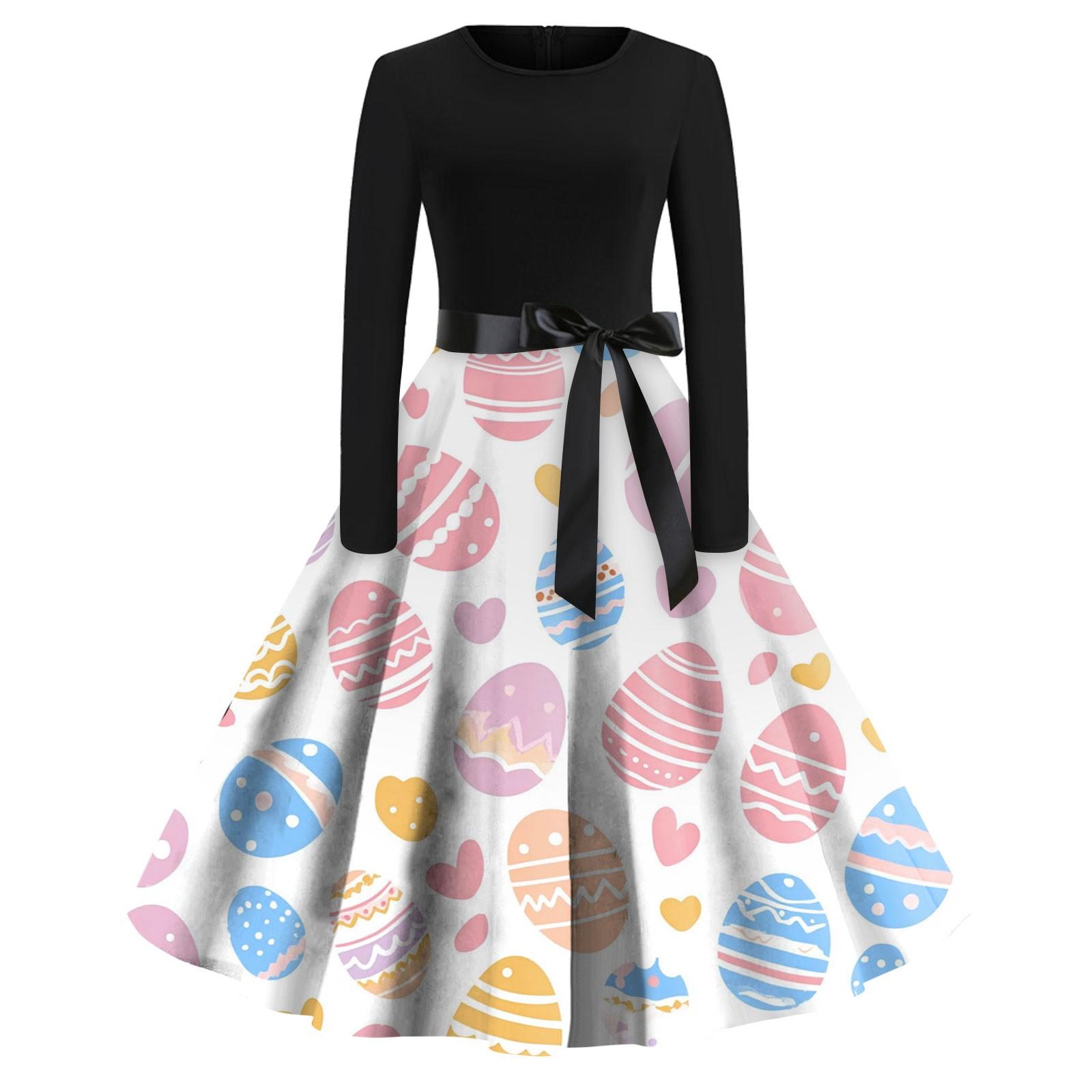 Women s Dresses Fashion Round Neck Casual Slim Easter Printed Long Sleeve Dresses XL рожевий
Women s Dresses Fashion Round Neck Casual Slim Easter Printed Long Sleeve Dresses XL рожевий