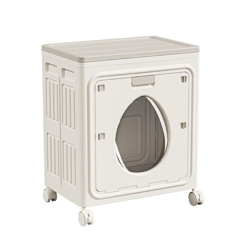 Flip-Top Design Folding Storage Box with Wheels Space Saving Clothing Storage Cabinet Large Capacity Toys Storage Box бежевий
Flip-Top Design Folding Storage Box with Wheels Space Saving Clothing Storage Cabinet Large Capacity Toys Storage Box бежевий