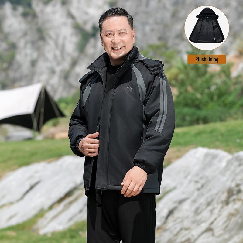 Men s Winter Fleece-Lined Cotton Coat with Detachable Hood - Thick Warm Outerwear for Middle-Aged and Elderly 4XL
Men s Winter Fleece-Lined Cotton Coat with Detachable Hood - Thick Warm Outerwear for Middle-Aged and Elderly 4XL