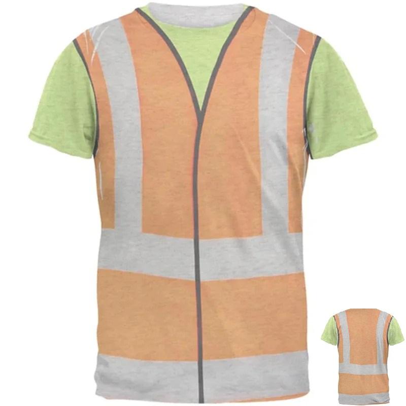 Костюм для косплея дорожного рабочего, футболки, 3D жилет строителя с графикой, мужские футболки, летние модные повседневные топы с коротким рукавом и круглым вырезом 5XL
Костюм для косплея дорожного рабочего, футболки, 3D жилет строителя с графикой, мужские футболки, летние модные повседневные топы с коротким рукавом и круглым вырезом 5XL