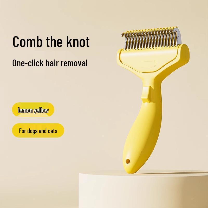 Cat & Dog Detangling De-shedding Brush - Stainless Steel Hair Removal Comb Pet Comb
Cat & Dog Detangling De-shedding Brush - Stainless Steel Hair Removal Comb Pet Comb