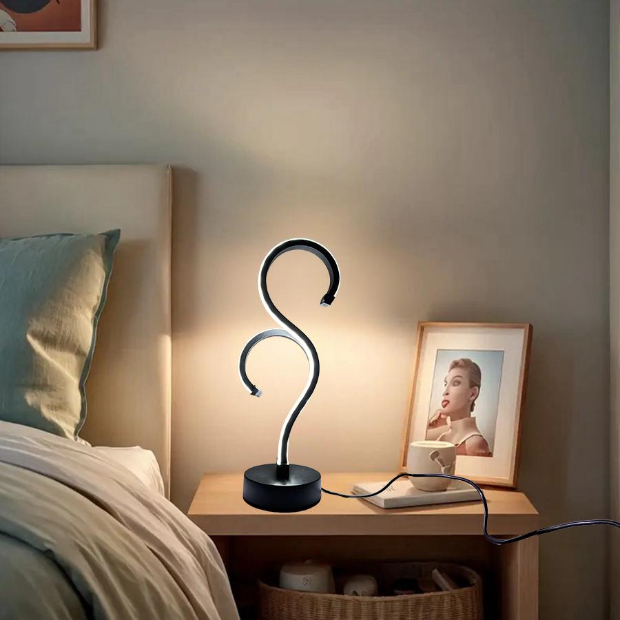 Creative Double Question Desktop Lamp Plug Powered Three Color Lighting Suitable for Bedroom Living Room Home Store Desk Decor чёрный
Creative Double Question Desktop Lamp Plug Powered Three Color Lighting Suitable for Bedroom Living Room Home Store Desk Decor чёрный