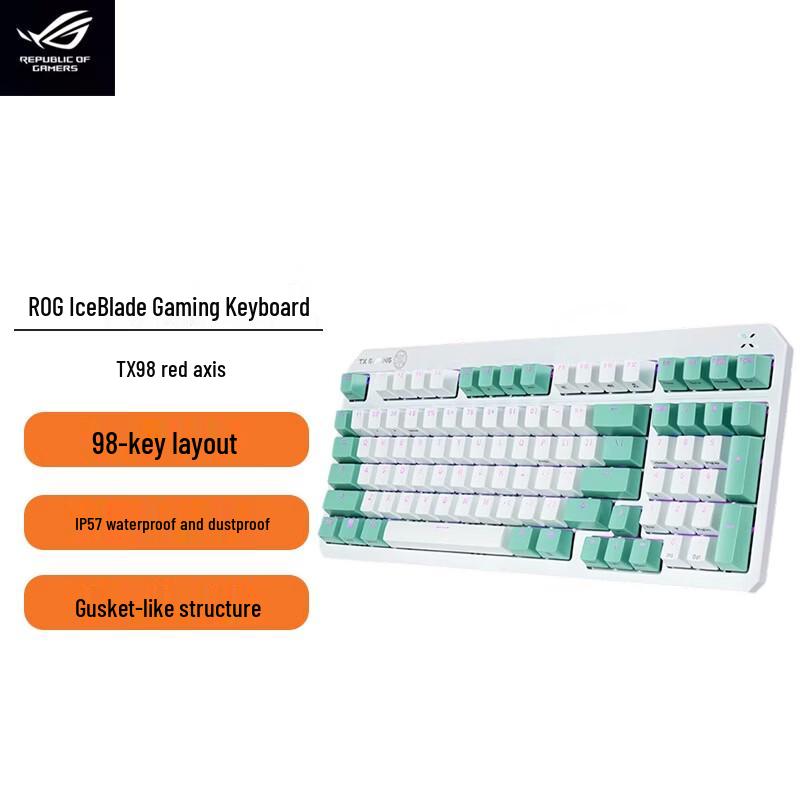 ASUS TUF TX98 Wired RGB Gaming Keyboard
ASUS TUF TX98 Wired RGB Gaming Keyboard