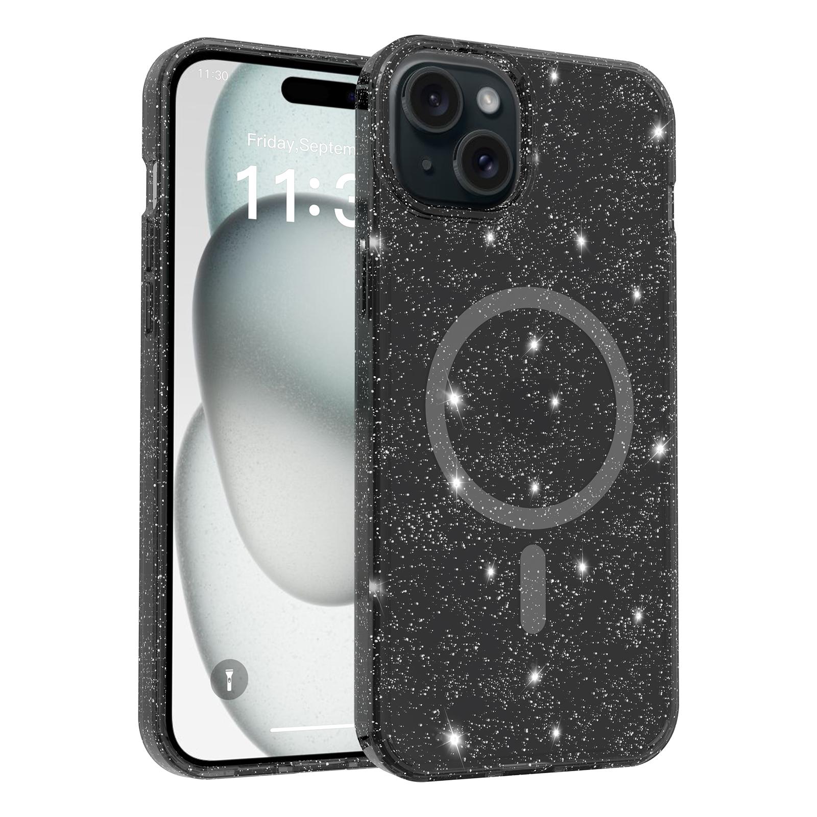 For iPhone 14 Plus/iPhone 15 Plus Magnetic Case Glitter Design TPU PC PET Drop Proof Phone Cover
For iPhone 14 Plus/iPhone 15 Plus Magnetic Case Glitter Design TPU PC PET Drop Proof Phone Cover