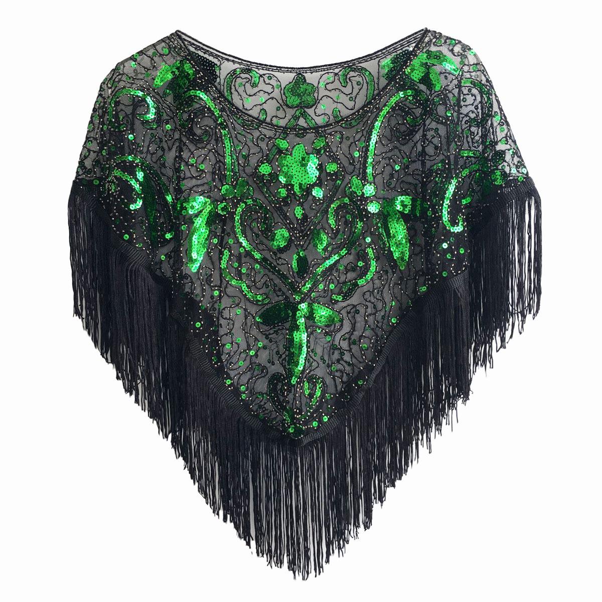 Вечернее платье в стиле ретро 1920-х годов, европейское и американское, с пайетками и женской шалью One Size чёрный/зелёный
Вечернее платье в стиле ретро 1920-х годов, европейское и американское, с пайетками и женской шалью One Size чёрный/зелёный