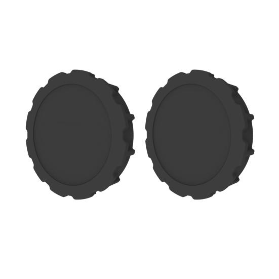 2 шт. силиконовая крышка объектива, устойчивая к царапинам, точное позиционирование отверстий со шнурком, максимальная защита, защита объектива камеры для OSMO ACTION 4/3 чёрный