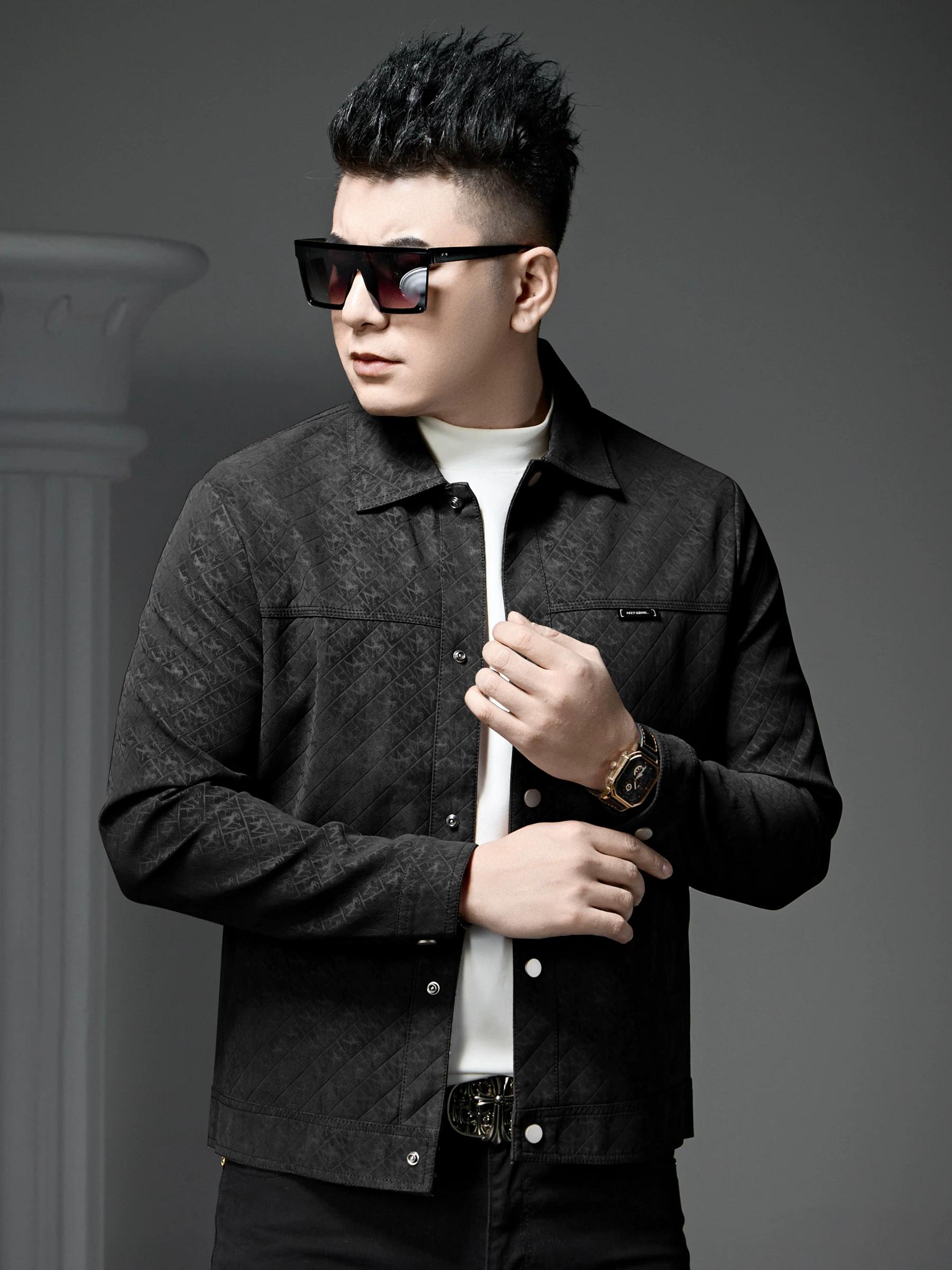 European Trendy Brand Dark Pattern Motorcycle Jacket Men s Outerwear Autumn New Leather Jacket High-End Stylish Lapel Leather Jacket 2XL
European Trendy Brand Dark Pattern Motorcycle Jacket Men s Outerwear Autumn New Leather Jacket High-End Stylish Lapel Leather Jacket 2XL
