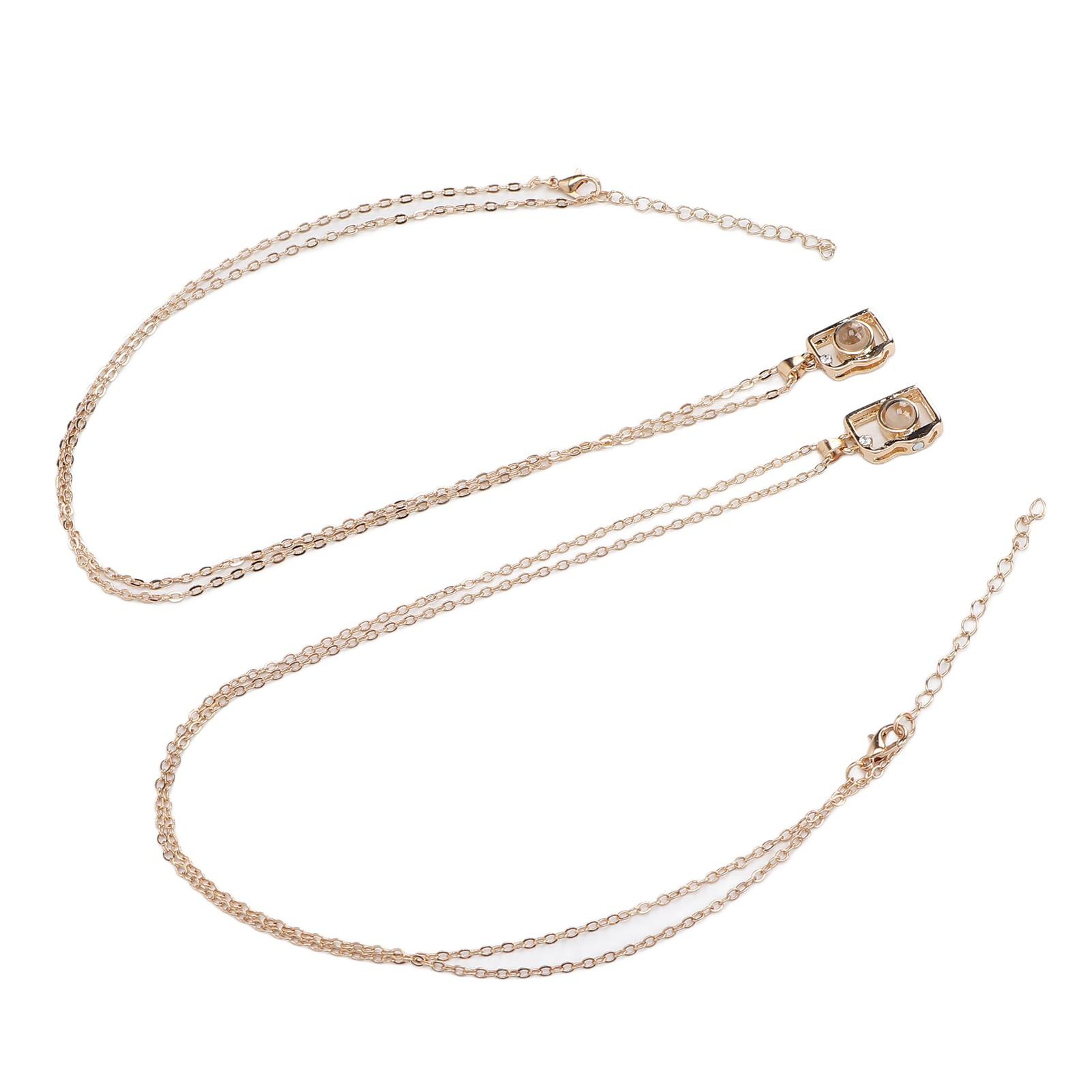 2pcs Camera Shaped Pendant Necklace Couple Simple Fashionable Magnetic Necklace Jewelry Accessories(Gold Gold )
2pcs Camera Shaped Pendant Necklace Couple Simple Fashionable Magnetic Necklace Jewelry Accessories(Gold Gold )