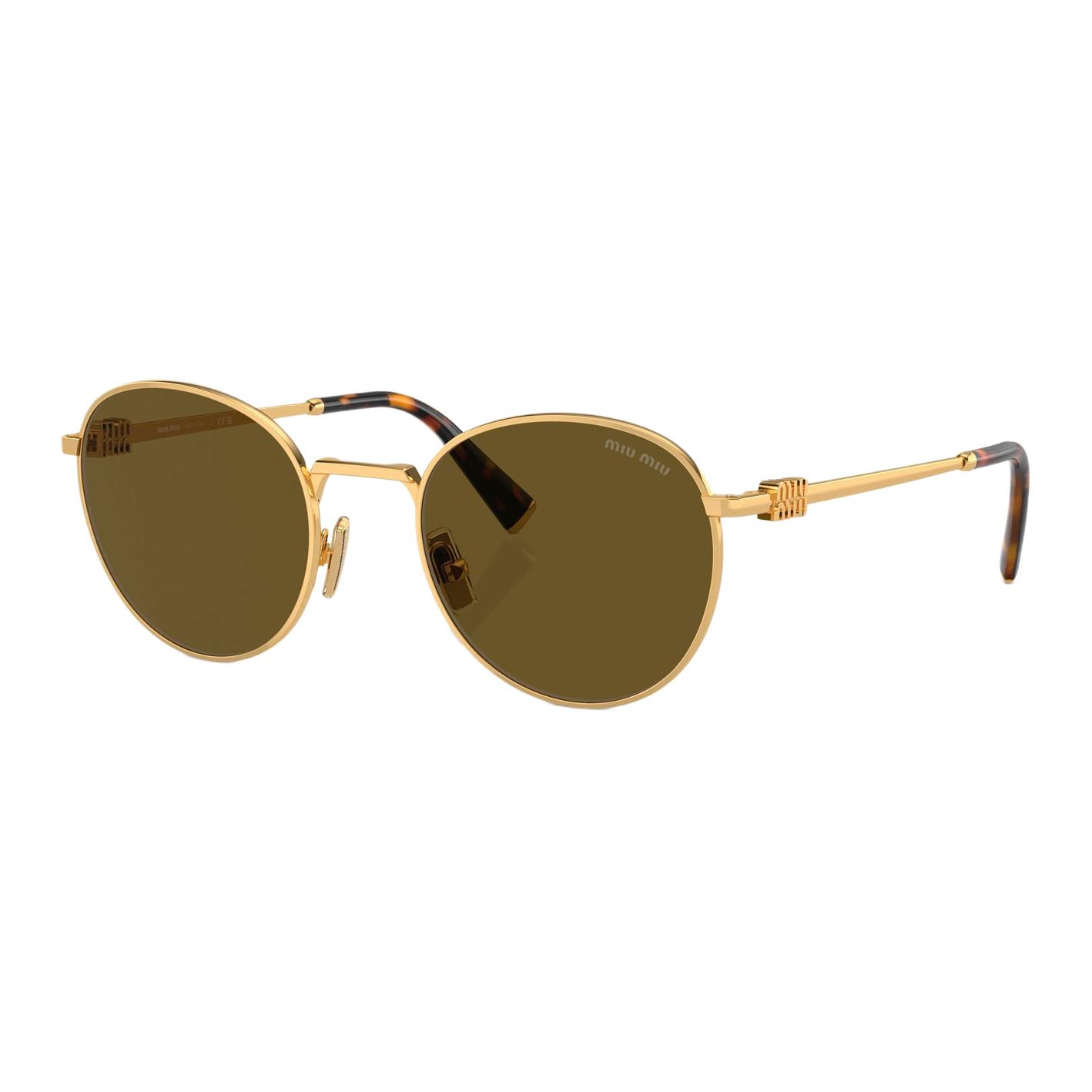 Miu Miu Logo Detail Round Sunglasses Women sunglasses Gold MU55ZS5AK09Z Eyeglass Case/Pouch+Box,50,Gold
Miu Miu Logo Detail Round Sunglasses Women sunglasses Gold MU55ZS5AK09Z Eyeglass Case/Pouch+Box,50,Gold