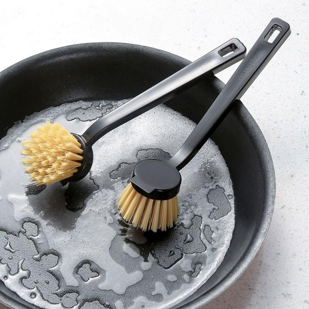 Oil Free Dishwashing Brush Black White Long Handle Cleaning Brush Durable Pot Brush Cleaning білий
Oil Free Dishwashing Brush Black White Long Handle Cleaning Brush Durable Pot Brush Cleaning білий