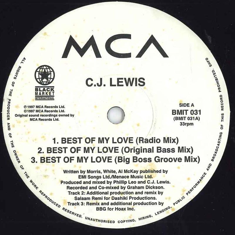 12inch Record CJ LEWIS Sweets For My Sweet BMIT031 BLACK MARKET I 1994 UK Dance Electronica Used
12inch Record CJ LEWIS Sweets For My Sweet BMIT031 BLACK MARKET I 1994 UK Dance Electronica Used