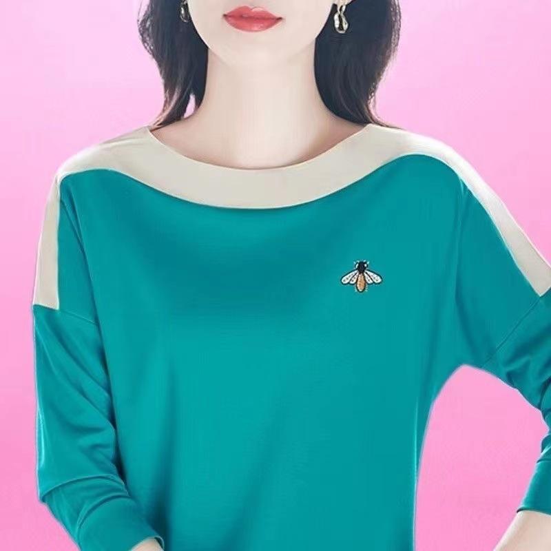 Spring and Autumn Long Sleeve T-shirt Women s New Loose and Temperament Women s Round Neck Top Mom Sports and Casual T-shirt 4XL
Spring and Autumn Long Sleeve T-shirt Women s New Loose and Temperament Women s Round Neck Top Mom Sports and Casual T-shirt 4XL