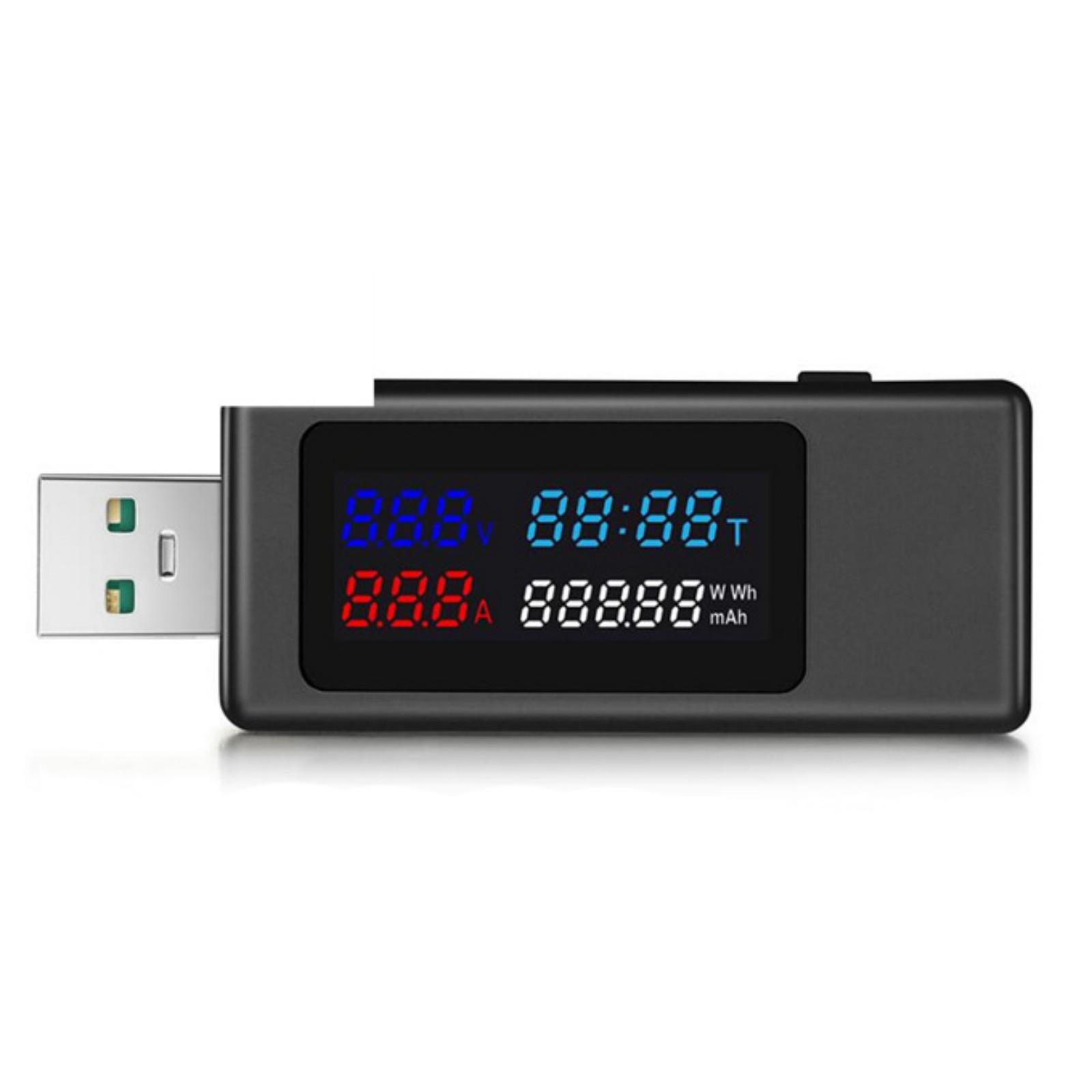 USB Power Tester USB Multimeter with Real Time Display of Voltage Current &Charging Capacity Short Circuits Protections чорний
USB Power Tester USB Multimeter with Real Time Display of Voltage Current &Charging Capacity Short Circuits Protections чорний