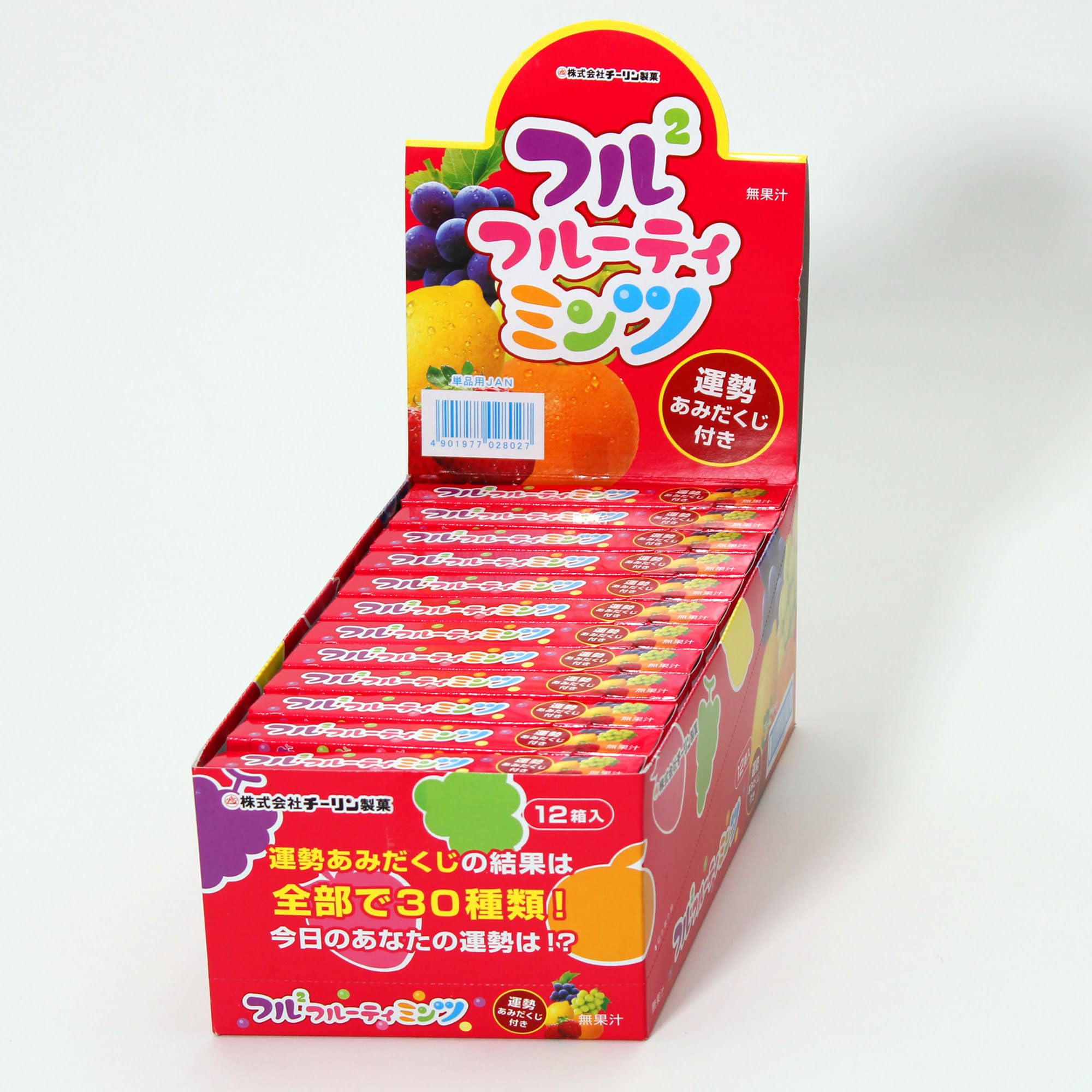 Confectionery Furufuru Fruity Mints 27g x 12 packs Chi-Lin
Confectionery Furufuru Fruity Mints 27g x 12 packs Chi-Lin