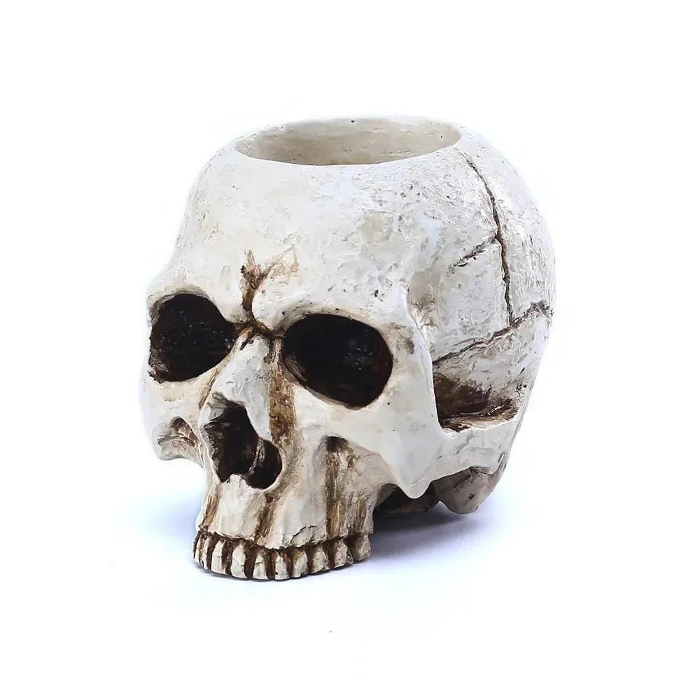 Antique Resin Skull Candle Holder Table Top Items Terror Ornaments Tear Column Candle Base Tea Wax Holder Home Decoration Gifts
Antique Resin Skull Candle Holder Table Top Items Terror Ornaments Tear Column Candle Base Tea Wax Holder Home Decoration Gifts