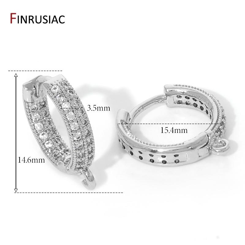 18K Gold Plated Brass With Zircon Round Earring Hooks,Shvenzy Ear Wire Fastener For DIY Women Luxury Earrings Making Findings 1 pair
18K Gold Plated Brass With Zircon Round Earring Hooks,Shvenzy Ear Wire Fastener For DIY Women Luxury Earrings Making Findings 1 pair