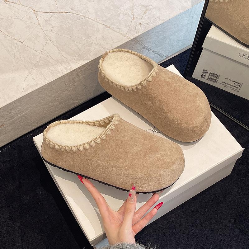 Thick-bottomed bag head Boken half slippers women s 2025 autumn leisure one-pedal lace casual versatile retro cotton slippers 40 хаки
Thick-bottomed bag head Boken half slippers women s 2025 autumn leisure one-pedal lace casual versatile retro cotton slippers 40 хаки