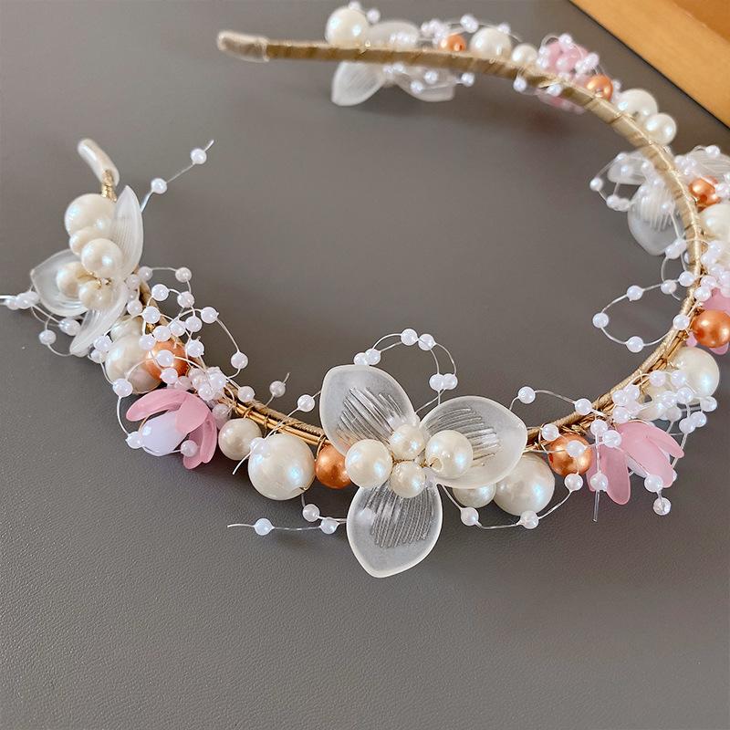 Korean Fashion Simple Pearl Headband Women Girls Children Flower Garland Headband Bride Wedding Crown Sweet Beaded Headpiece
Korean Fashion Simple Pearl Headband Women Girls Children Flower Garland Headband Bride Wedding Crown Sweet Beaded Headpiece