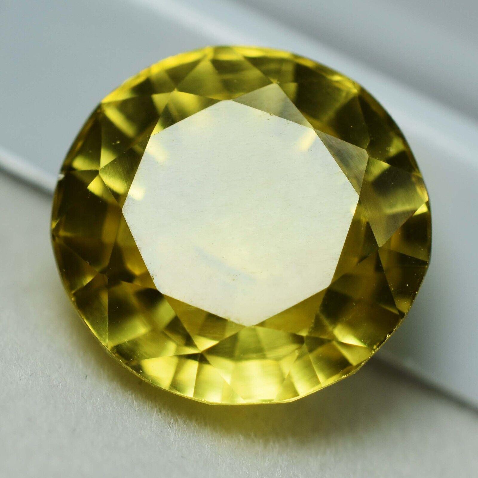 Natural Ceylon Yellow Sapphire 9.2ct Round Cut Certified Loose Gemstone 12.6 mm жовтий
Natural Ceylon Yellow Sapphire 9.2ct Round Cut Certified Loose Gemstone 12.6 mm жовтий
