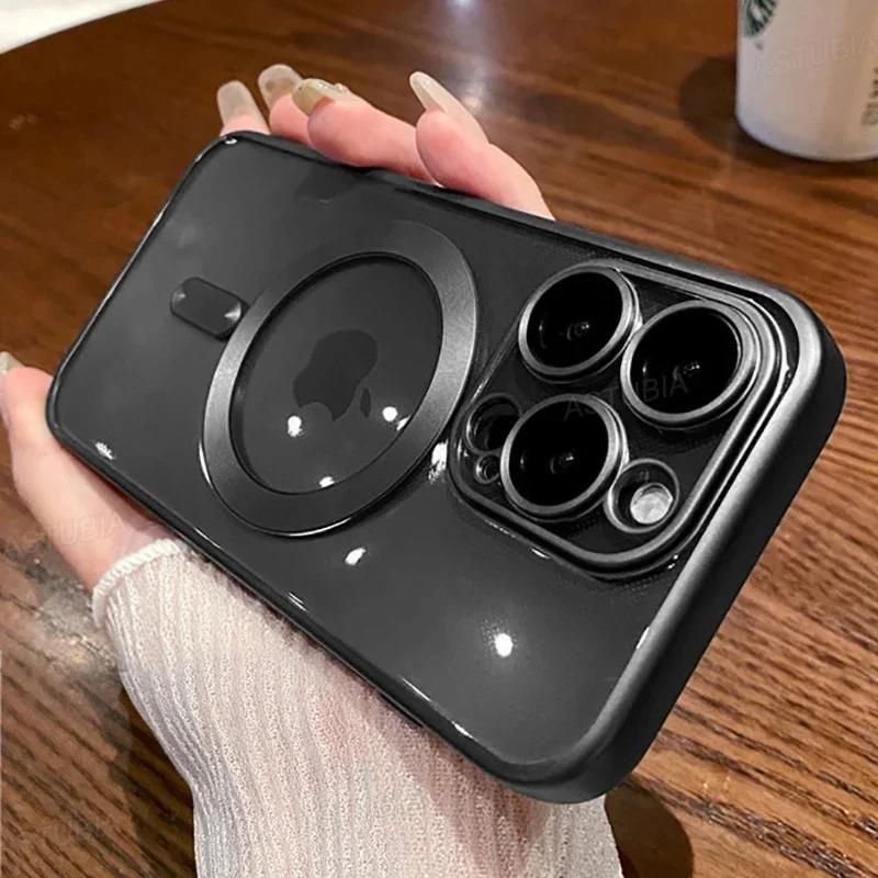 Luxury Matte Frosting Frame Clear Plating Case For IPhone 15 14 13 12 11 Pro Max Magsafe Magnetic Wireless Charge Protect Cover For iPhone 15 Pro
Luxury Matte Frosting Frame Clear Plating Case For IPhone 15 14 13 12 11 Pro Max Magsafe Magnetic Wireless Charge Protect Cover For iPhone 15 Pro