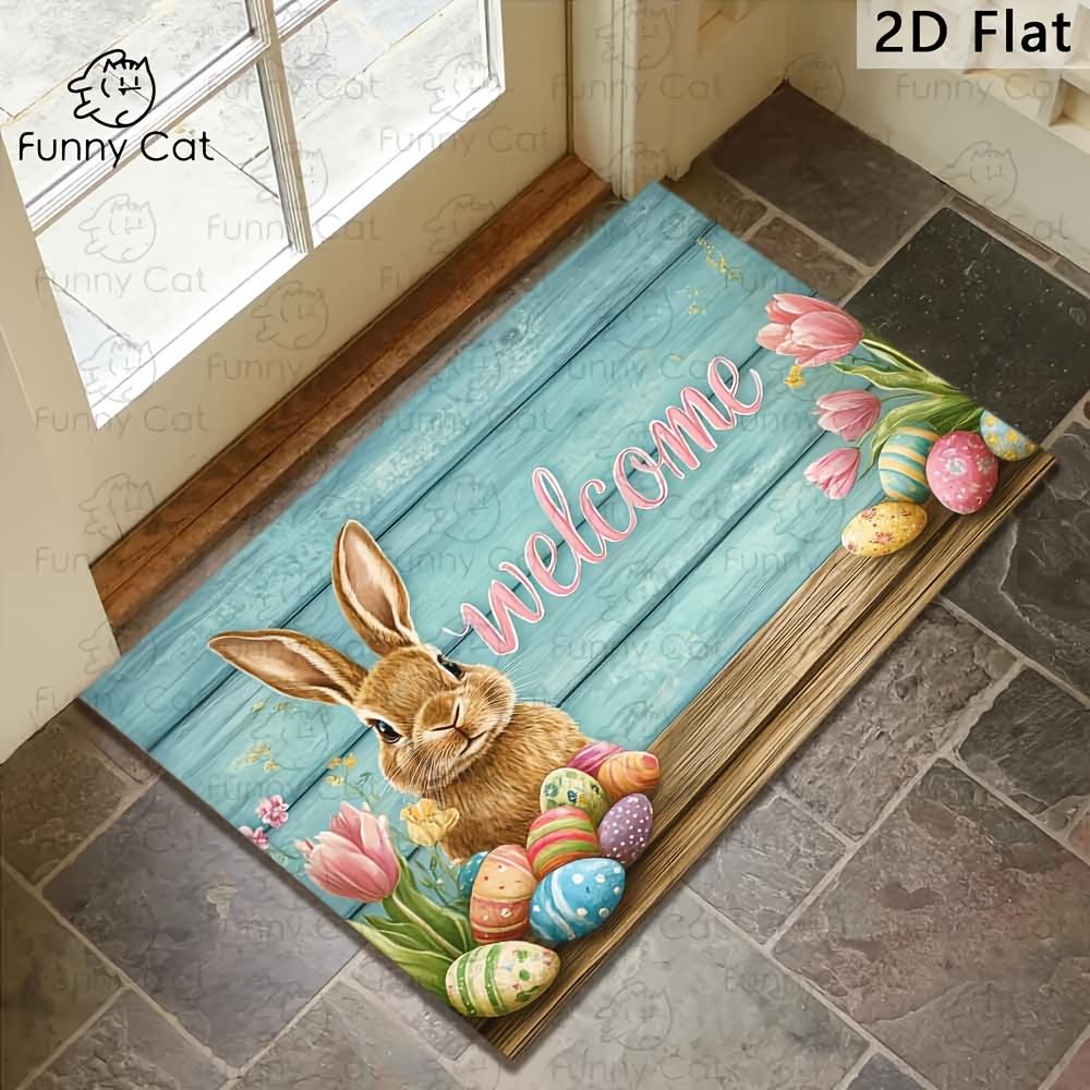 VIKAMA Easter Welcome Mat Featuring a Delightful Bunny And Vibrant Easter Doormat Rug For Bedroom Carpet For Living Room Home 40X60CM (1.3X2FT
VIKAMA Easter Welcome Mat Featuring a Delightful Bunny And Vibrant Easter Doormat Rug For Bedroom Carpet For Living Room Home 40X60CM (1.3X2FT