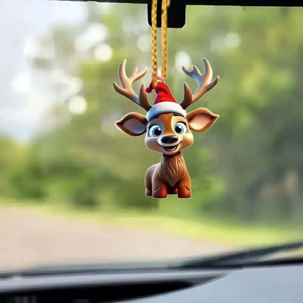 Acrylic Xmas Decoration Elk Deer Car Hanging Ornaments Colorful Home Decor Club 6PCS
Acrylic Xmas Decoration Elk Deer Car Hanging Ornaments Colorful Home Decor Club 6PCS