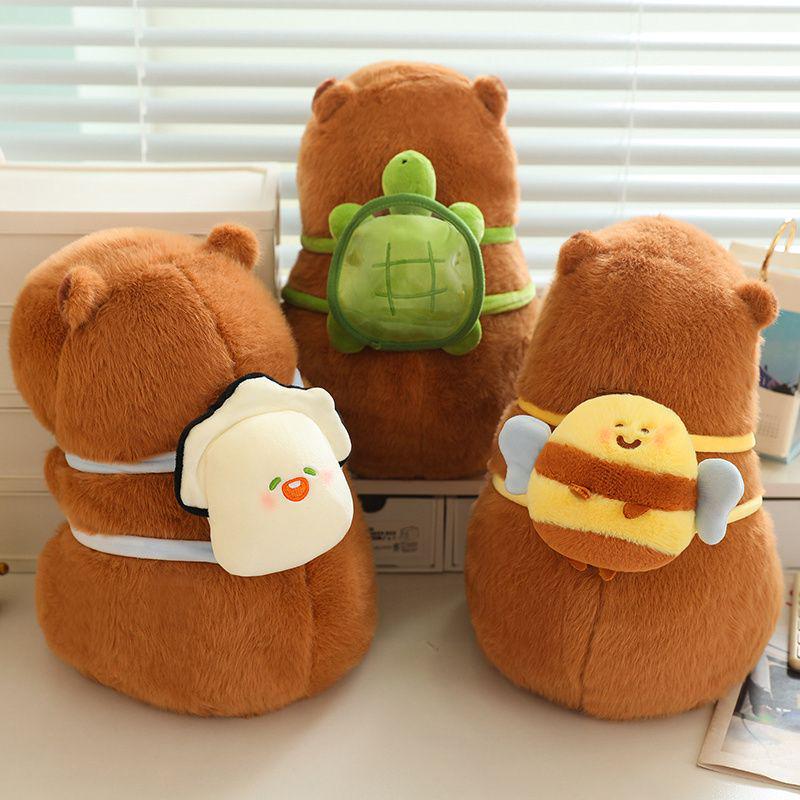 Capybara Plush Toy Set: Capybara Pillow, Keychain, Rag Doll & Snap Bracelet - Perfect Birthday Gift or Backpack Accessory Turtle Backpack Keychain 12cm
Capybara Plush Toy Set: Capybara Pillow, Keychain, Rag Doll & Snap Bracelet - Perfect Birthday Gift or Backpack Accessory Turtle Backpack Keychain 12cm