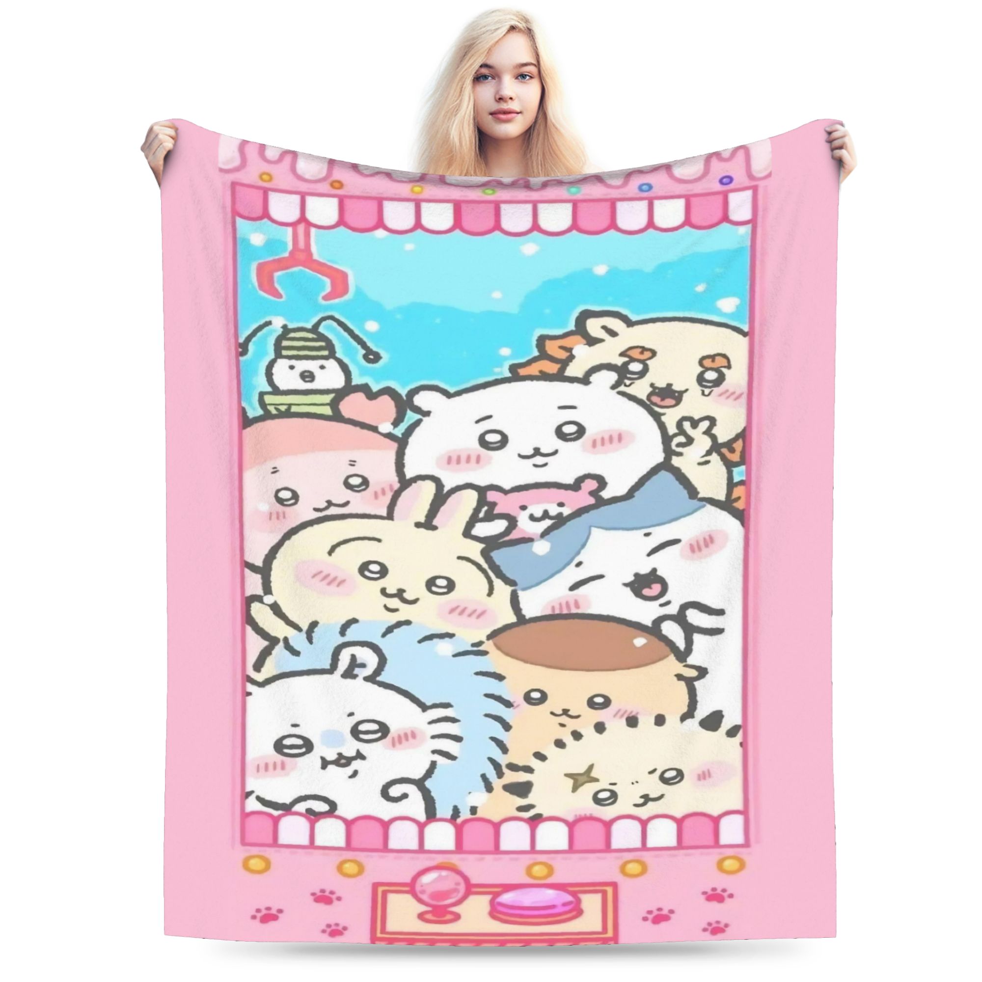 Chiikawa Catoon Flannel Blanket Grabber Kawaii Customized Throw Blankets for Sofa Bedding Lounge 125*100cm Bedspread 75cmx90cm
Chiikawa Catoon Flannel Blanket Grabber Kawaii Customized Throw Blankets for Sofa Bedding Lounge 125*100cm Bedspread 75cmx90cm