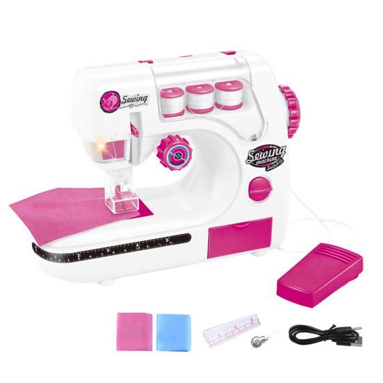 Детская игрушечная швейная машинка с коробкой с предварительно заправленными нитками, детский швейный набор для игрового домика, имитация реалистичного звука шитья, игрушечная швейная машинка B
Детская игрушечная швейная машинка с коробкой с предварительно заправленными нитками, детский швейный набор для игрового домика, имитация реалистичного звука шитья, игрушечная швейная машинка B